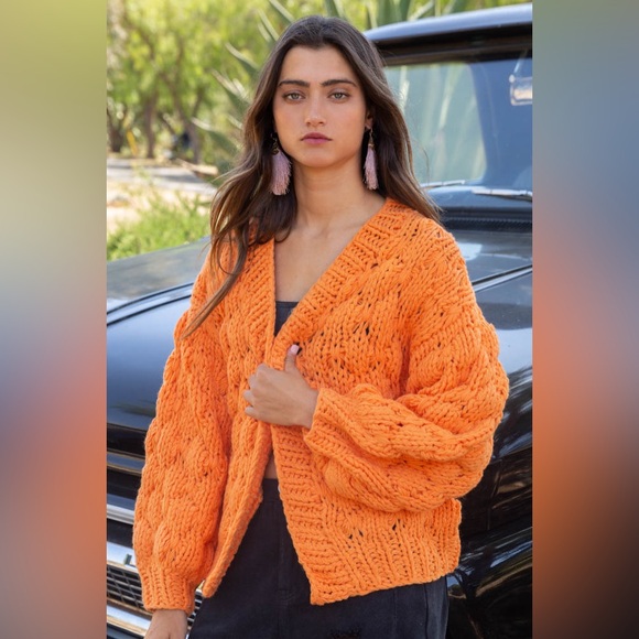 Pol Gorgeous Chunky Knit Cardigan Sweater Coat - Picture 3 of 5